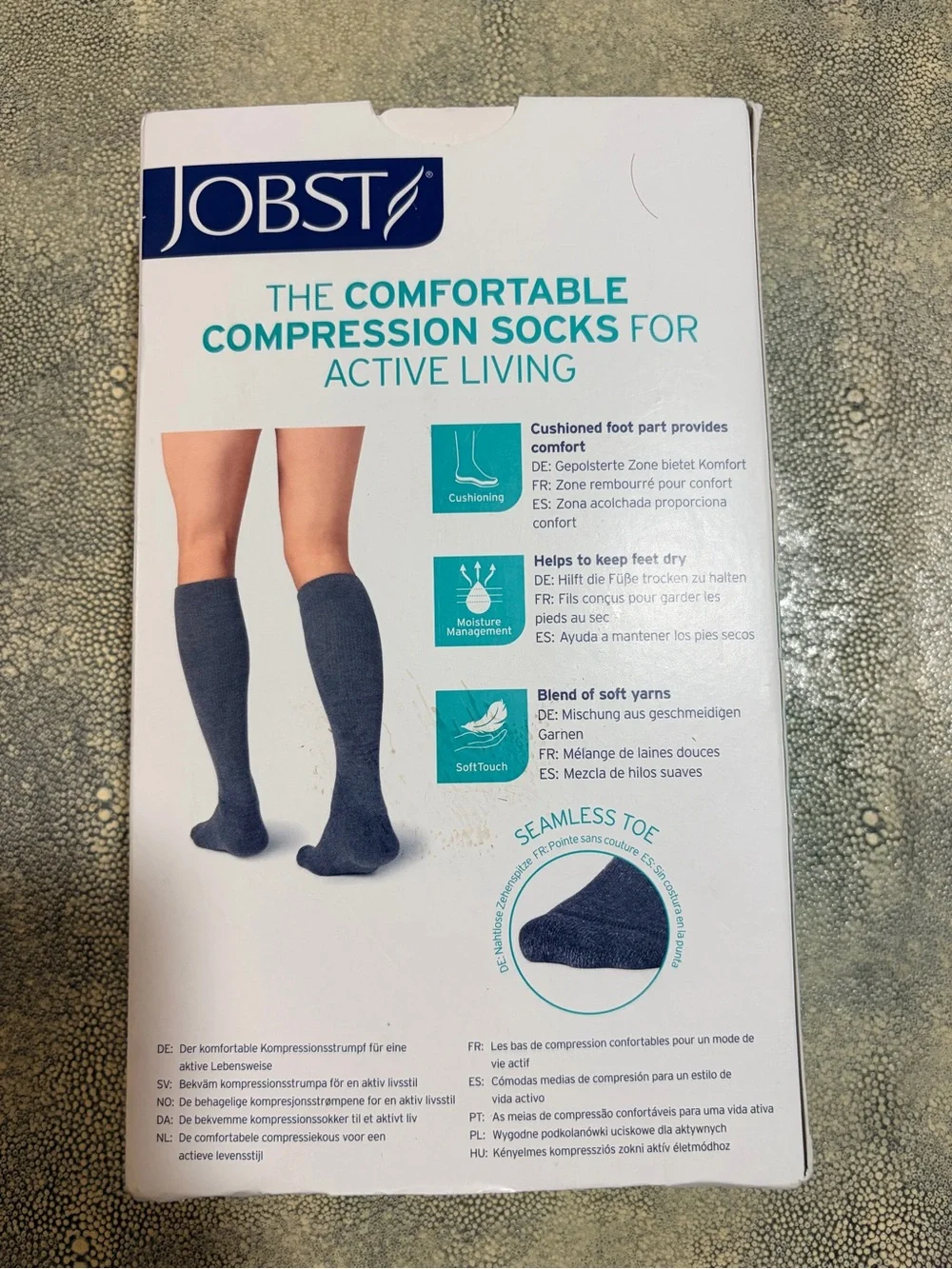 ActiveWear Men's Medical Compression Knee-High Socks - Charcoal